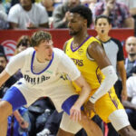 cooper flagg posting up bronny james