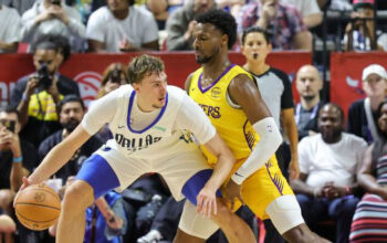 cooper flagg posting up bronny james